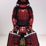 【O-033】Black Thread Laced Iyo Waist-Covering Two-Piece Cuirass Armor (Matte Finish):黒糸威伊予腰取二枚胴具足(艶消し)