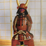 【O-035】Black Thread Laced Vertical Seam Two-Piece Cuirass Armor:濃紺赤糸威桶側二枚胴具足