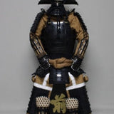 【O-042】Black Thread Laced Rusted Iron Two-Piece Cuirass Armor:黒糸威腰取二枚胴具足
