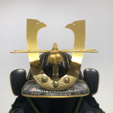 【O-019-K】Ancient yomogi thread laced small plate two-piece cuirass armor (helmet only):古代蓬糸威小札二枚胴(兜のみ)