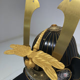 【O-019-K】Ancient yomogi thread laced small plate two-piece cuirass armor (helmet only):古代蓬糸威小札二枚胴(兜のみ)