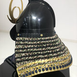 【O-031-K】Kashidori thread laced two-piece cuirass armor (helmet only):樫鳥糸威二枚胴具足(兜のみ)