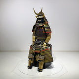 【O-020】Navy Blue Thread Laced Sewn-Extended Two-Piece Cuirass Armor:紺糸縫延二枚胴具足
