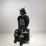 【O-074】Deep navy blue thread laced cloud and dragon two-piece cuirass armor:濃紺糸威雲龍二枚胴具足