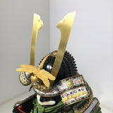 【O-027】Mugwort-Colored Thread Laced Diamond Stitch Two-Piece Cuirass Armor:蓬糸威菱綴二枚胴具足