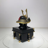【O-024-K】Deep navy blue thread laced Buddha two-piece cuirass armor (helmet only):紺糸威仏ニ枚胴(兜のみ)