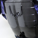 【O-063】Dark Blue Thread Laced Black Barrel Shoulder Guards Two-Piece Cuirass Armor:紺糸威黒桶側二枚胴具足