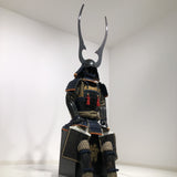 【O-029】Dark Navy Blue Thread Laced Gold Kara Two-Piece Cuirass Armor:濃紺糸威金唐二枚胴具足