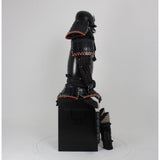 【O-050】Navy Blue Thread Laced Black Matte Riveted Two-Piece Cuirass Armor (Zunari-style Helmet):紺糸威黒艶消鋲綴二枚胴具足(頭形兜)