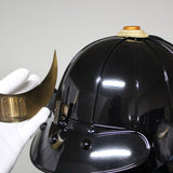 【O-063】Dark Blue Thread Laced Black Barrel Shoulder Guards Two-Piece Cuirass Armor:紺糸威黒桶側二枚胴具足