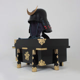 【O-054-K】Navy and Red Thread Laced Black Barrel-shaped Two-piece Dou Armor (Helmet Only):紺赤糸威黒桶側二枚胴具足(兜のみ)