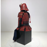 【O-033】Black Thread Laced Iyo Waist-Covering Two-Piece Cuirass Armor (Matte Finish):黒糸威伊予腰取二枚胴具足(艶消し)