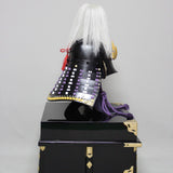 【O-039-K】Wisteria white thread laced raised fur two-piece cuirass armor (helmet only):藤白糸威毛立二枚胴具足(兜のみ)