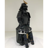 【O-036】Black Thread Laced Vertical Seam Two-Piece Cuirass Armor:黒糸威縦矧二枚胴具足