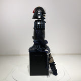 【O-063】Dark Blue Thread Laced Black Barrel Shoulder Guards Two-Piece Cuirass Armor:紺糸威黒桶側二枚胴具足