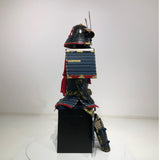 【O-037】Navy Blue Thread Laced Large Sleeved Black Two-Piece Cuirass Armor:紺糸威大袖黒二枚胴具足