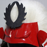 【O-017-K】U-no-hana thread laced Iyo two-piece cuirass armor (helmet only):卯の花糸威伊予二枚胴(兜のみ)