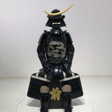 【O-074】Deep navy blue thread laced cloud and dragon two-piece cuirass armor：濃紺糸威雲龍二枚胴具足