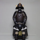 【O-043】Black Thread Laced Rusted Iron Two-Piece Cuirass Armor：黒糸威鉄錆二枚胴具足
