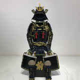 【O-044】Navy Blue Thread Laced Mugwort-Colored Diamond Stitch Two-Piece Cuirass Armor：紺糸威蓬菱綴二枚胴具足