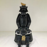 【O-036】Black Thread Laced Vertical Seam Two-Piece Cuirass Armor：黒糸威縦矧二枚胴具足