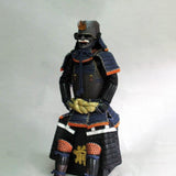 【O-026】Dark Navy Blue Thread Laced Vertical Seam Two-Piece Cuirass Armor：濃紺糸威縦矧二枚胴具足