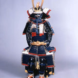 【O-009】Navy Blue Laced Small Plate Two-Piece Cuirass Armor：紺糸威本小札二枚胴具足