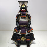 【O-011】Large Plate Purple Gradation Laced Haramaki Armor (Ninotani Helmet)：本大札紫裾濃威腹巻鎧（二之谷兜）