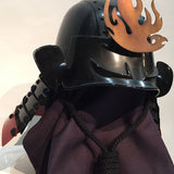 【O-067】Black thread laced Yamatomune shoulder plates two-piece cuirass armor：黒糸威山道頭札二枚胴具足