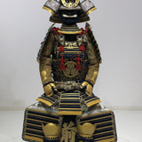 【O-024】Dark blue thread laced Buddha-style two-piece cuirass armor：紺糸威仏ニ枚胴具足