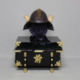 【O-043-K】Black thread laced rusted iron two-piece cuirass armor (helmet only)：黒糸威鉄錆二枚胴具足(兜のみ)