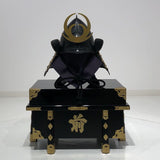 【O-023-K】Woodpecker thread laced vertical joined two-piece cuirass armor (helmet only)： 啄木糸威縦矧二枚胴（兜のみ）