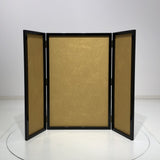 [B-146] Gold folding screen for kabuto (helmet) display.：金屏風 　兜飾り用