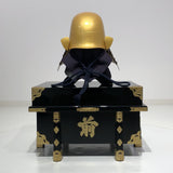 [Y-044-K] Tokugawa Ieyasu gold-plated head shape (medium) (helmet only)