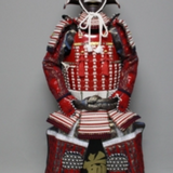 【O-017】Unohana Thread Laced Iyo Small Plate Two-Piece Cuirass Armor：卯の花糸威伊予二枚胴具足