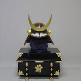 【O-020-K】Deep navy blue thread laced sewn extended two-piece cuirass armor (helmet only)：紺糸縫延二枚胴（兜のみ）