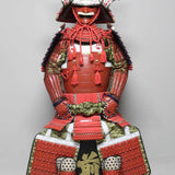 【O-038】Red Thread Laced Large Sleeved Red Two-Piece Cuirass Armor：赤糸威大袖赤二枚胴具足