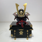 【O-048-K】Red Thread Laced Iyo-sugake Two-piece Dou Armor (Helmet Only)：赤糸威伊予素懸二枚胴具足（兜のみ）