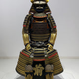 【O-020】Navy Blue Thread Laced Sewn-Extended Two-Piece Cuirass Armor：紺糸縫延二枚胴具足