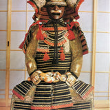 【O-005】Gold Small Plate Navy Blue Laced Two-Piece Cuirass Armor：金小札紺糸威二枚胴具足