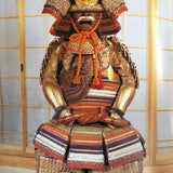 【O-007】Gold Small Plate Various Color Thread Laced Single-Shoulder Cuirass Armor：金小札色々糸威片脱胴具足