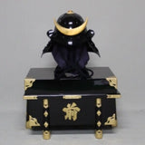 【O-057-K】Black and white thread laced black barrel shoulder guards two-piece cuirass armor (helmet only)：黒白糸威黒桶側二枚胴具足（兜のみ）