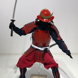 【O-076】Red lacquered armor with dark blue lacing two-plate cuirass, Jidai Festival set：濃紺糸威赤桶側二枚胴　時代祭りセット