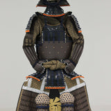 【O-041】Dark Navy Blue Thread Laced Riveted Two-Piece Cuirass Armor：濃紺糸威鋲綴二枚胴具足