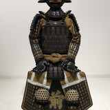 【O-069】Black thread laced chest-fastened ridge two-piece cuirass armor：黒糸威胸取鎬二枚胴具足