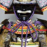 【O-025】Various Colors Thread Laced Chest-Covering Hotoke Two-Piece Cuirass Armor：色々威胸取仏二枚胴具足