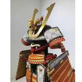 【O-006】Gold Small Plate Scarlet Laced Two-Piece Cuirass Armor：金小札緋威二枚胴具足