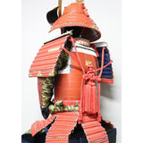 【O-038】Red Thread Laced Large Sleeved Red Two-Piece Cuirass Armor：赤糸威大袖赤二枚胴具足