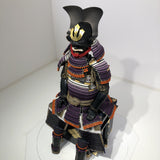 【O-011】Large Plate Purple Gradation Laced Haramaki Armor (Ninotani Helmet)：本大札紫裾濃威腹巻鎧（二之谷兜）