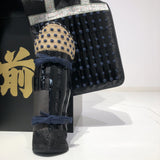 【O-074】Deep navy blue thread laced cloud and dragon two-piece cuirass armor：濃紺糸威雲龍二枚胴具足